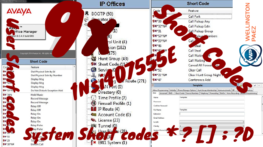 IP Office Short Codes