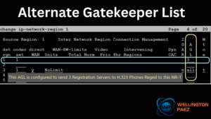 Avaya AGL Alternate Gatekeeper List